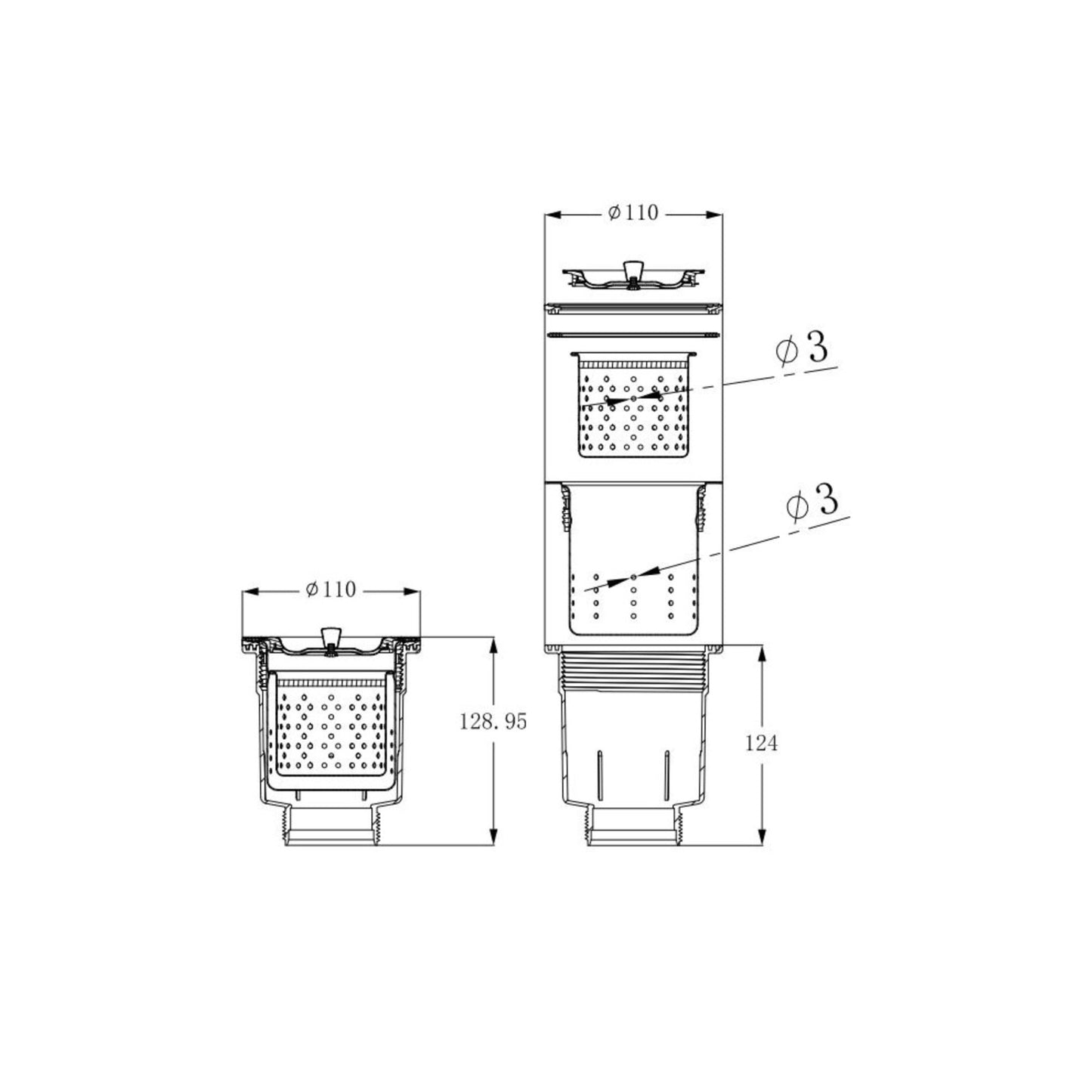 Scrap Catch Sink Waste Arrestor